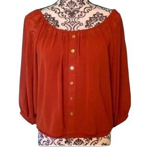 Bebe Button Down Tank Top Blouse Set